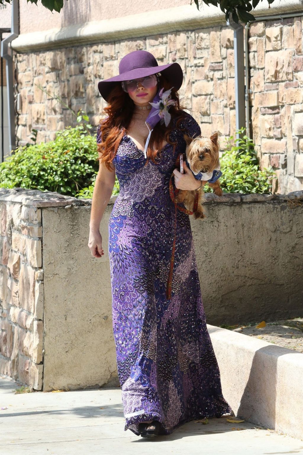 Phoebe Prices Struts Her Stuff in a Purple Dress (42 Photos)