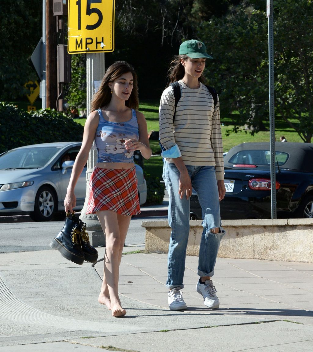 Braless Rainey Qualley Looks Stunning with Her Sister Margaret in Los Angeles (47 Photos)