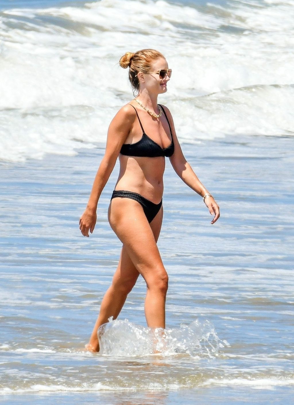 Rosie Huntington-Whiteley Shows Off Her Sexy Figure on the Beach in Malibu (34 Photos)