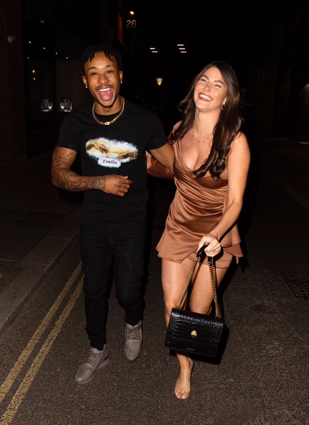 Rebecca Gormley &amp; Biggs Chris are Seen Leaving a Friend’s House in Newcastle (26 Photos)