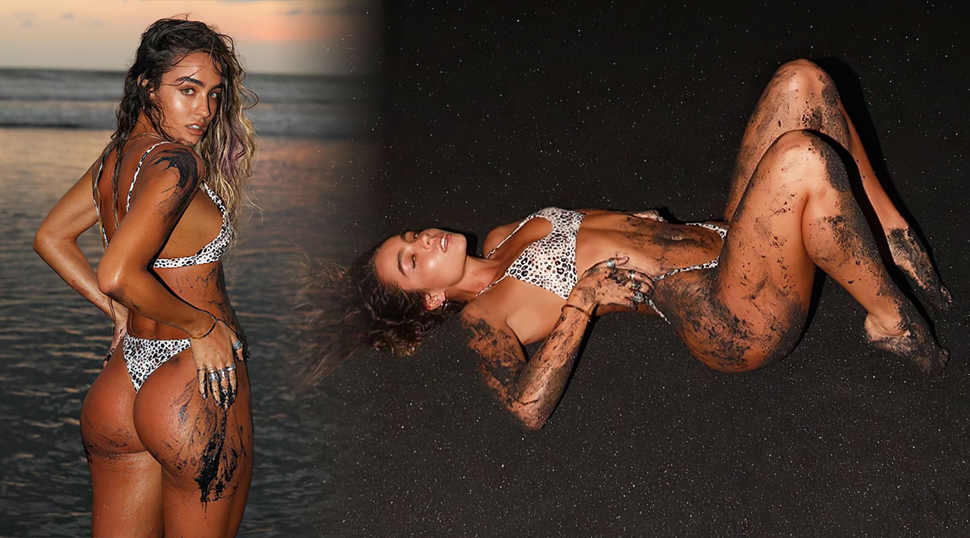Tittyless fitness model Sommer Ray poses in a bikini on the beach in a new photoshoot...