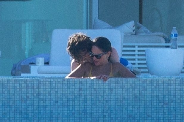 Timothee Chalamet &amp; Eiza Gonzalez Turn Up the Heat During VERY Steamy PDA Session in Their Pool (52 Photos)