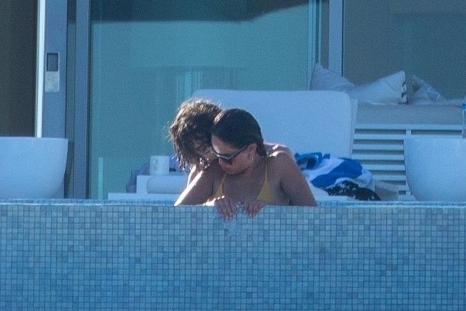 Timothee Chalamet &amp; Eiza Gonzalez Turn Up the Heat During VERY Steamy PDA Session in Their Pool (52 Photos)
