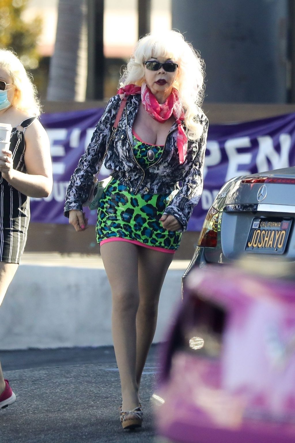 Angelyne Flashes Her “Roses” in WeHo (44 Photos)