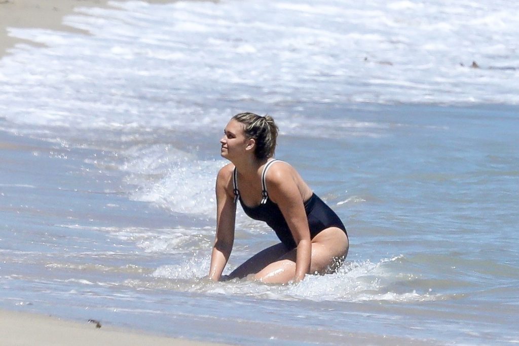 April Love Geary Shows Off Her Curves in a Black Swimsuit (61 Photos)