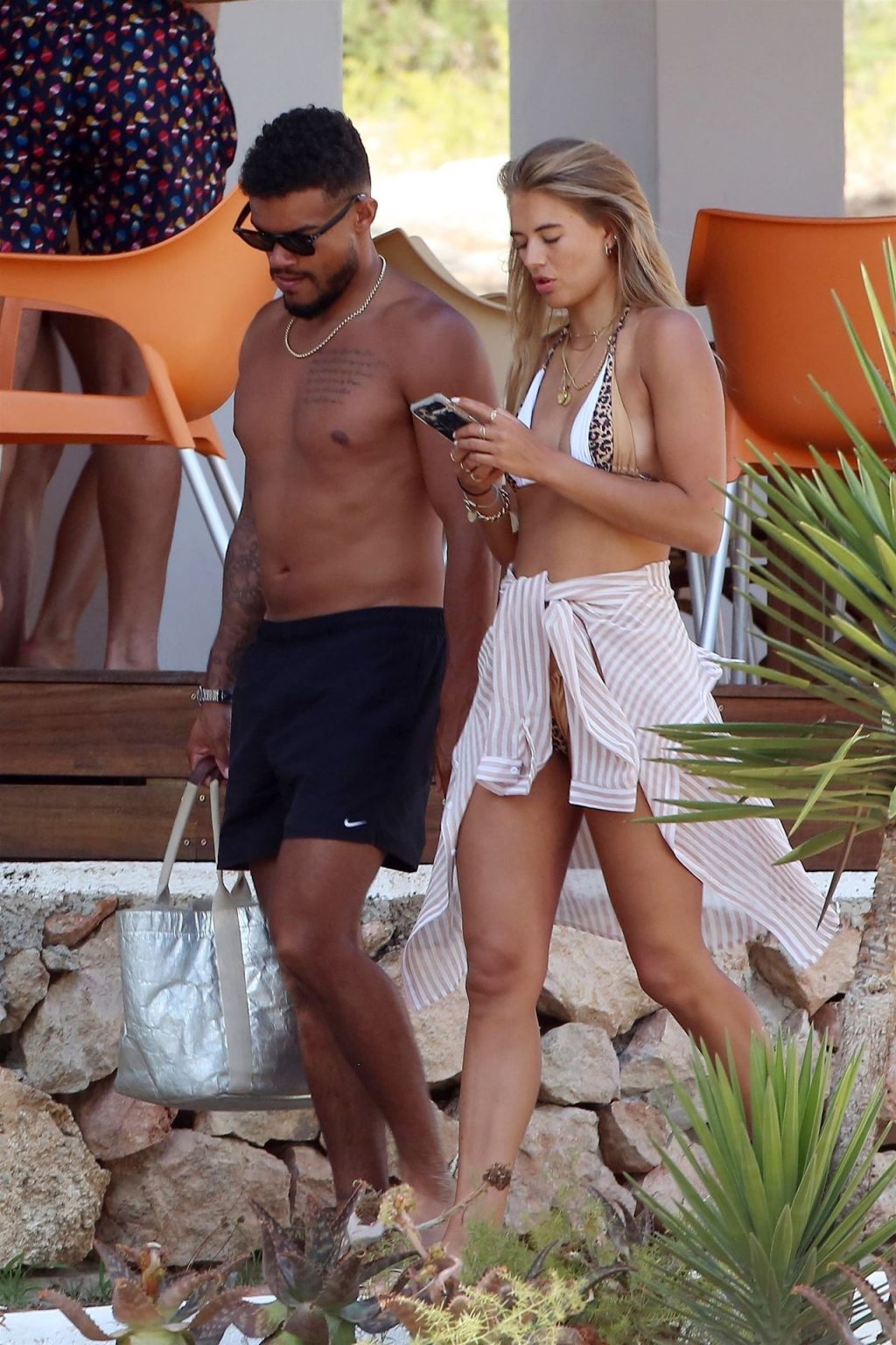 Arabella Chi Looks Smoking Hot as She Spends the Day at Cala Basa Beach Club in Ibiza (72 Photos)