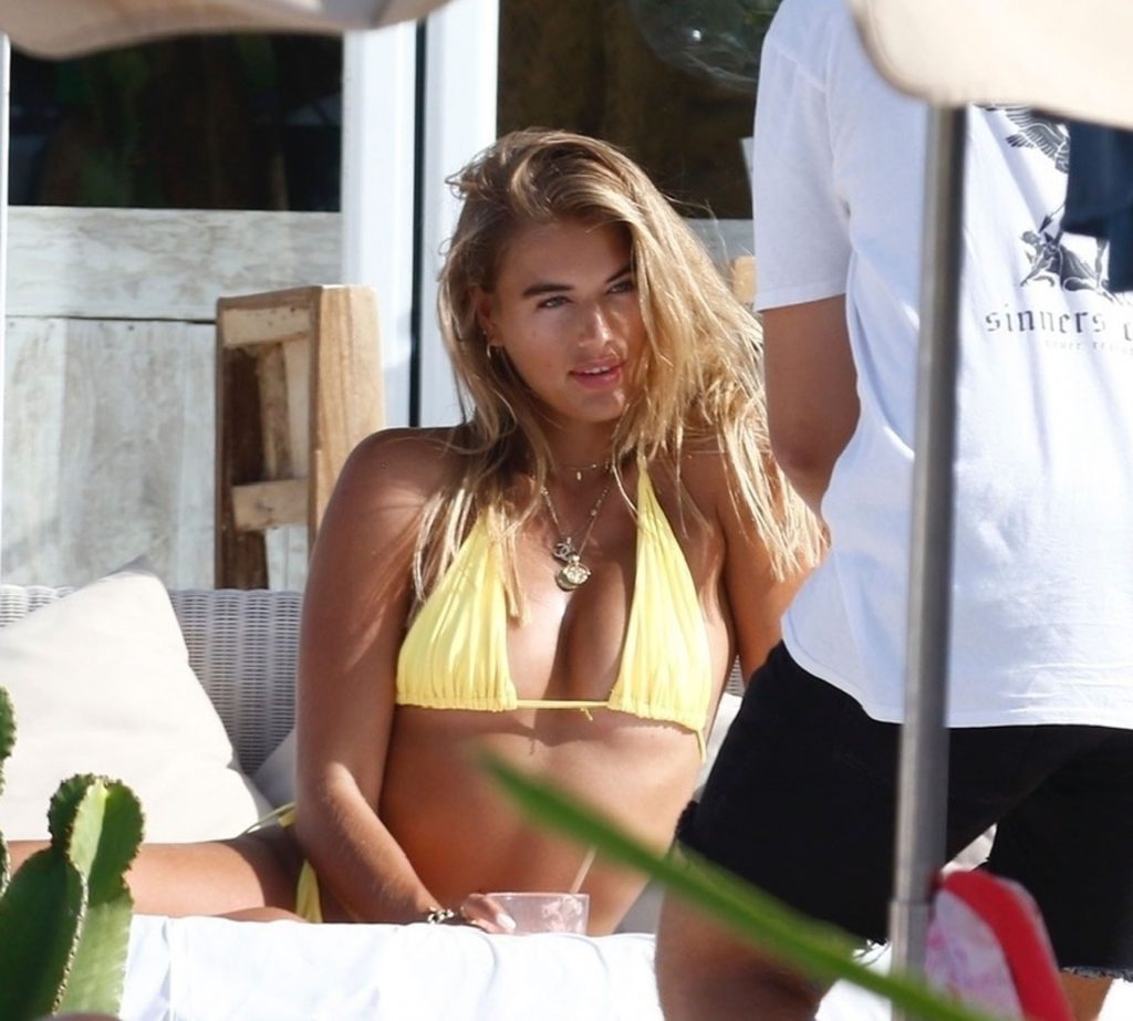 Arabella Chi Puts on Sultry Display Wearing Her Bikini Out on a Shoot in Ibiza (63 Photos)
