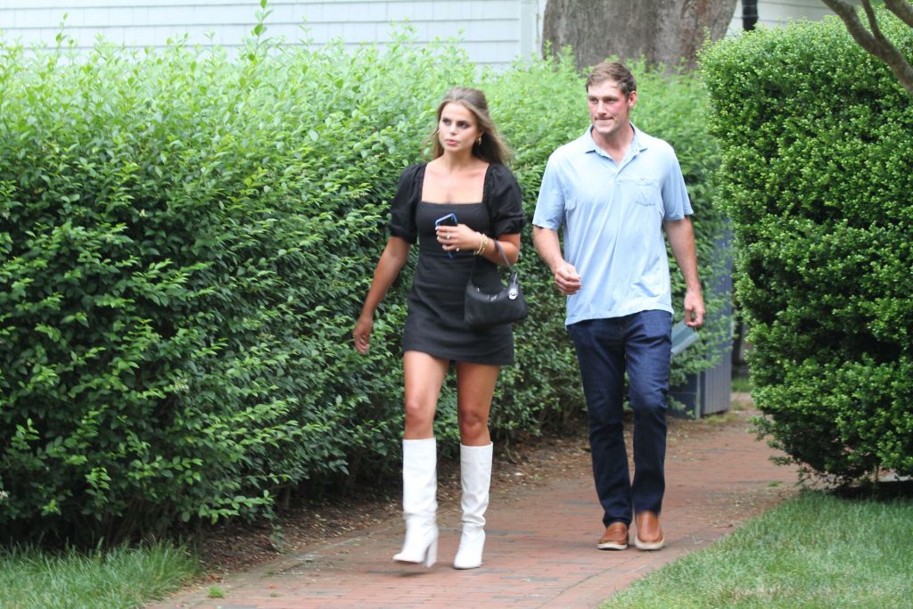 Brooks Nader Is Seen Out In The Hamptons In a Sexy Black Mini Dress (13 Photos)