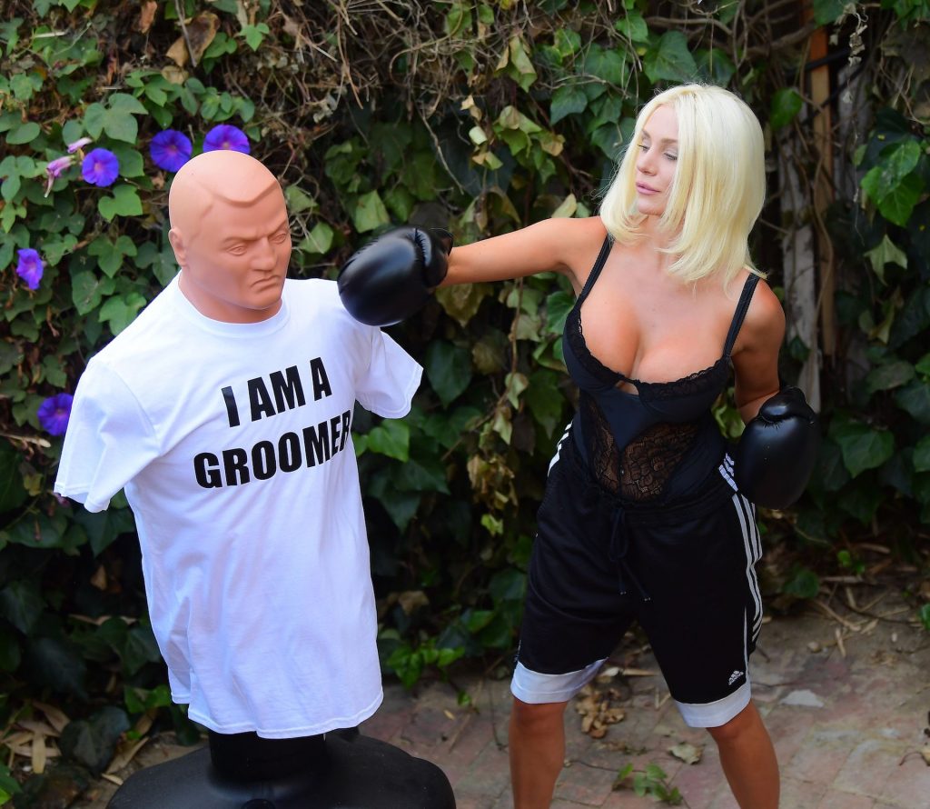 Courtney Stodden Takes Shots at Her Ex Doug Hutchinson Punching and Kicking a Dummy (17 Photos)