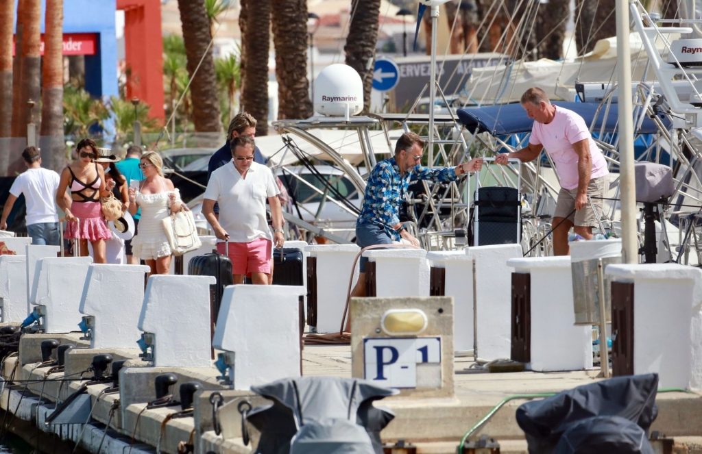 Duncan Bannatyne &amp; Nigora Whitehorn Enjoy a Boat Trip on a Luxury Yacht in Spain (58 Photos)