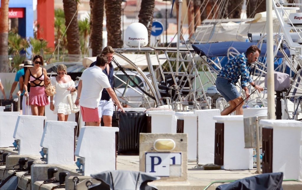 Duncan Bannatyne &amp; Nigora Whitehorn Enjoy a Boat Trip on a Luxury Yacht in Spain (58 Photos)
