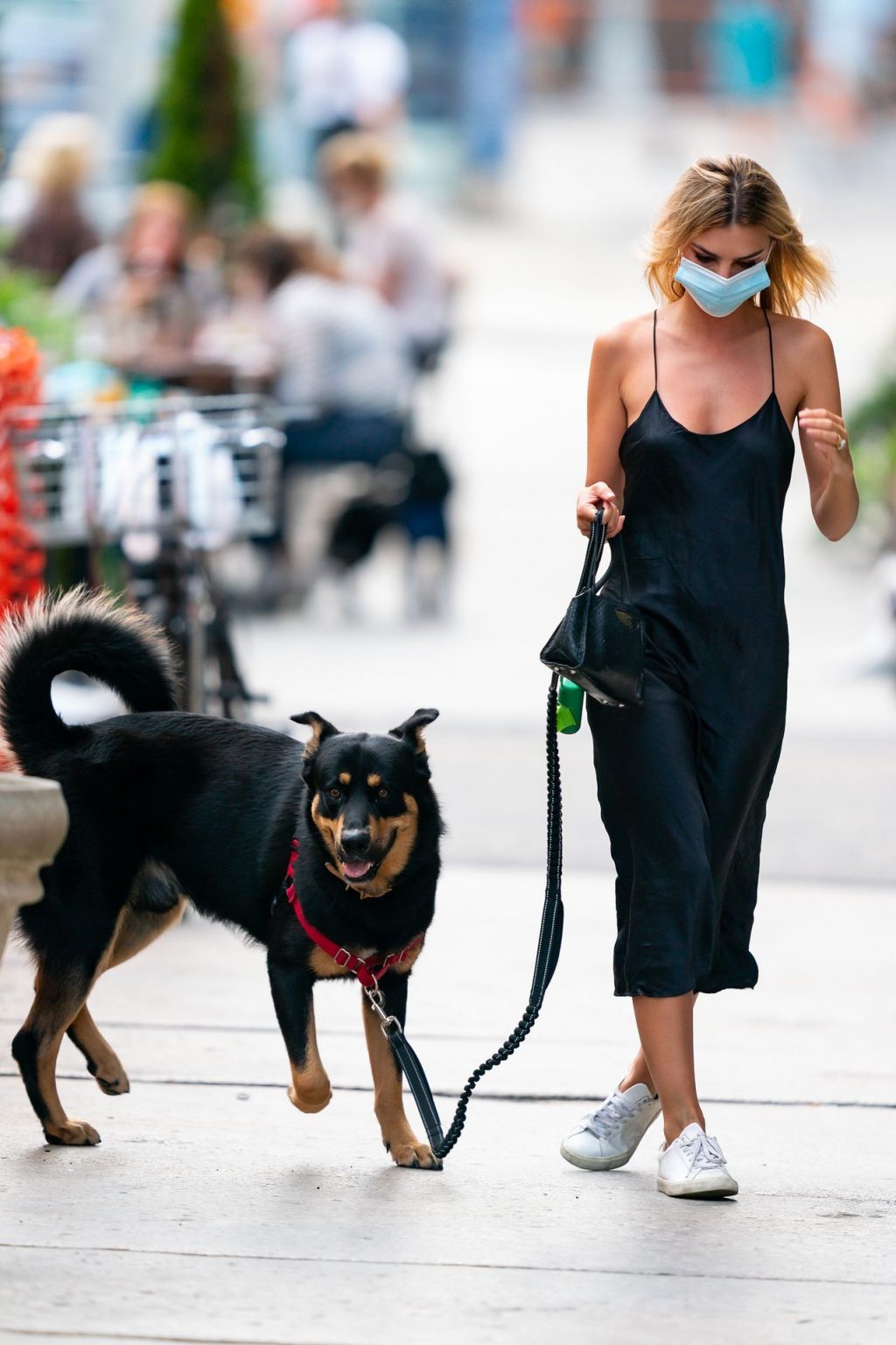 Emily Ratajkowski is Pictured Walking Her Dog Colombo in NYC (25 Photos)