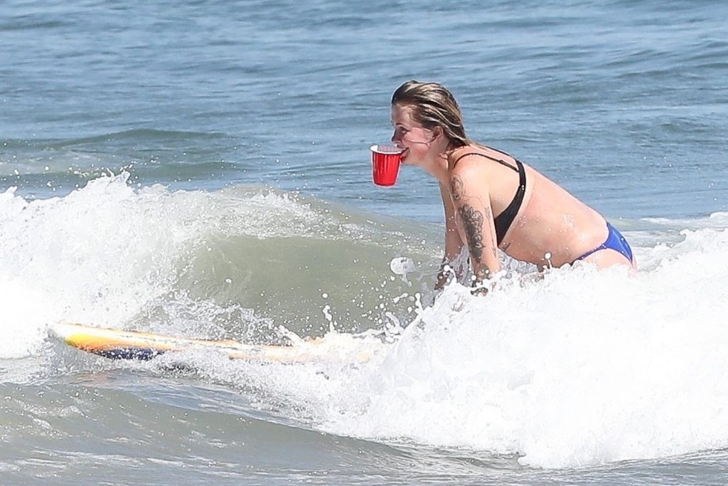Ireland Baldwin Shows Off Her Nude Boobs on the Beach in Malibu (69 Photos)