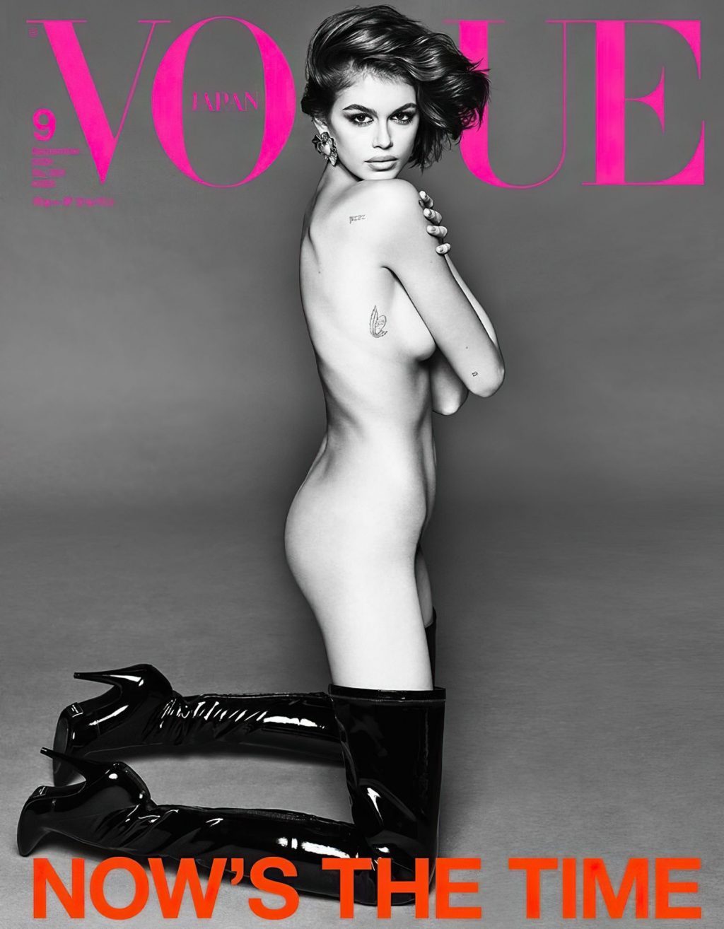 Kaia Gerber Nude – Vogue Japan (7 Photos)