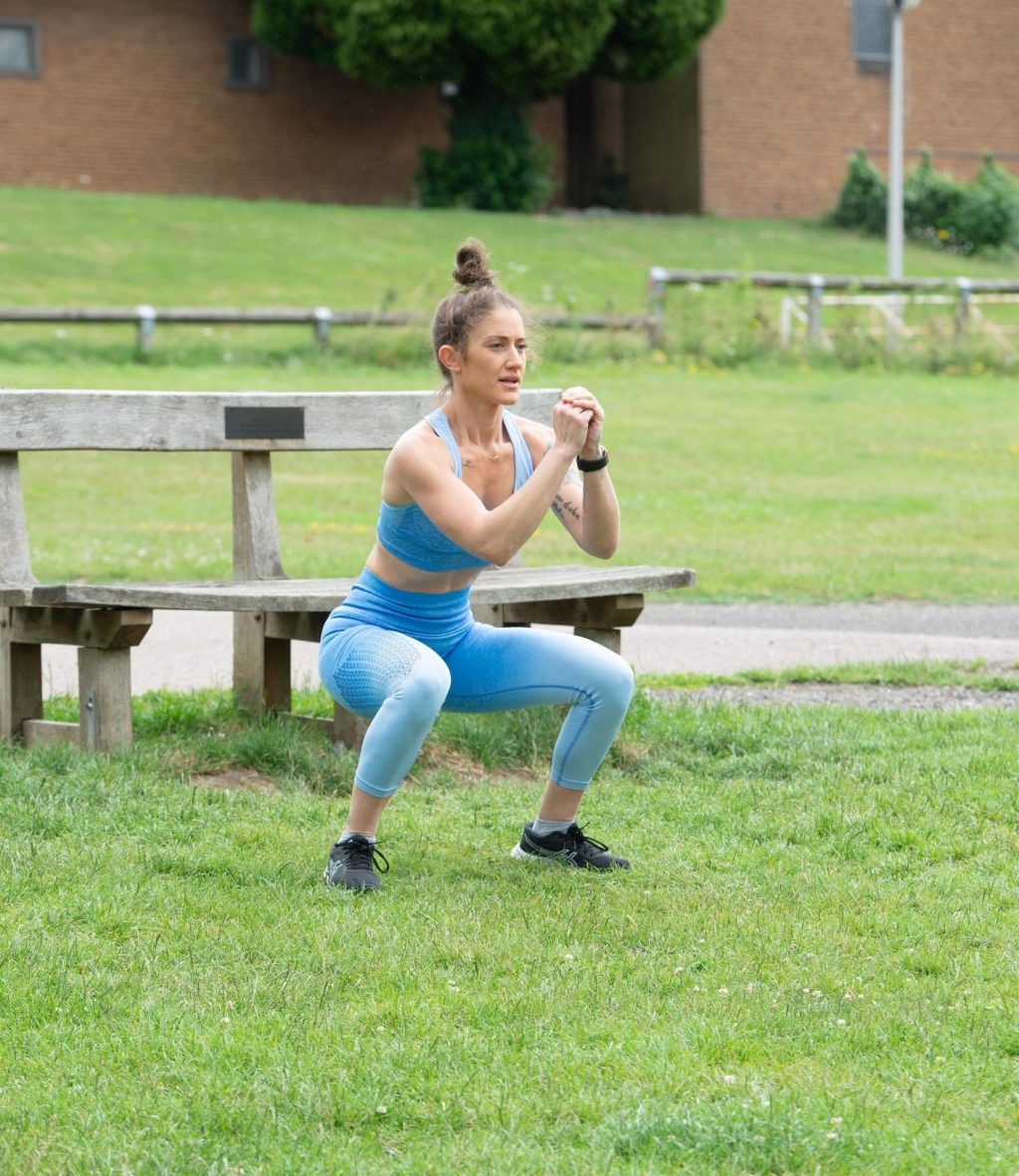 Katie Waissel Shows Off Her Tiny Frame as She Exercises in London (35 Photos)
