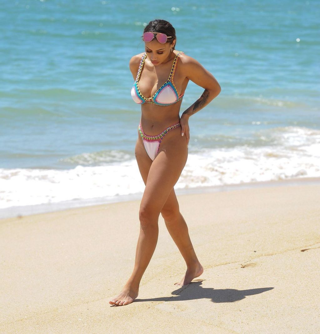 Kayleigh Morris Shows Off Her Sexy Body on the Beach in Spain (20 Photos)