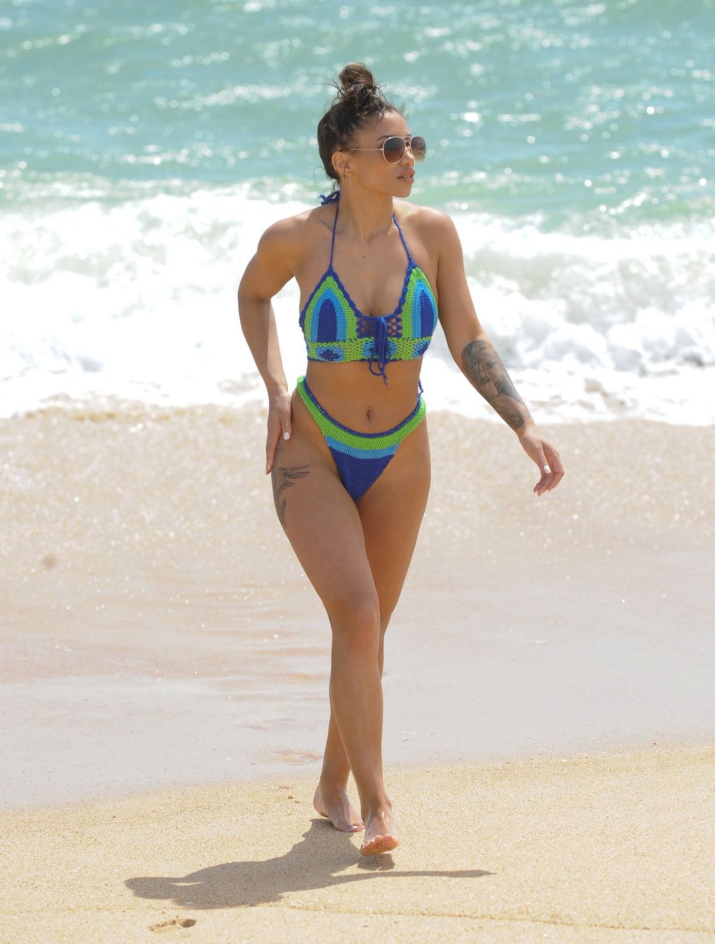 Sexy Kayleigh Morris Enjoys a Day on the Beach (18 Photos)