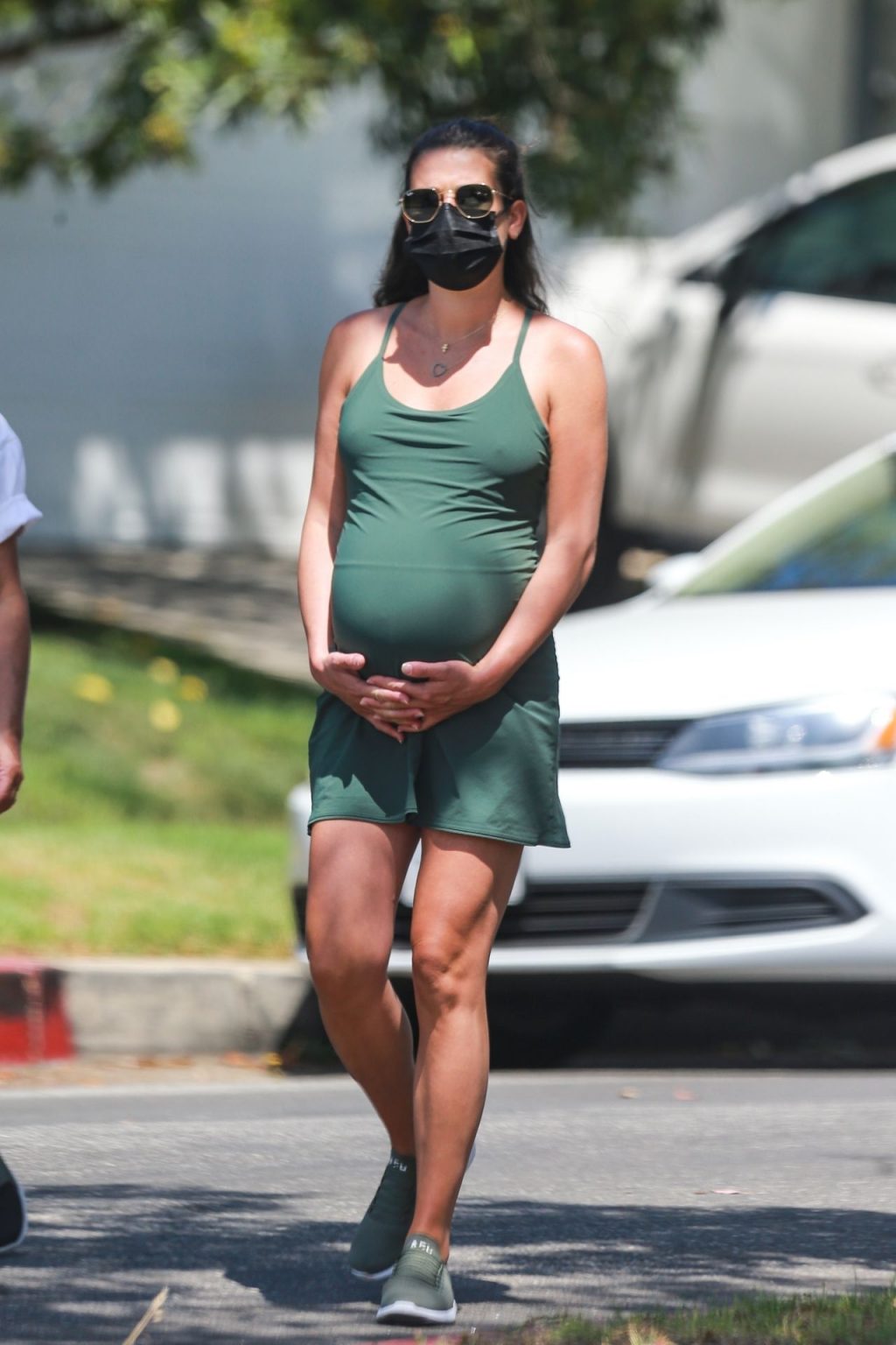 Pregnant Lea Michele Steps Out for a Walk in Santa Monica (48 Photos)