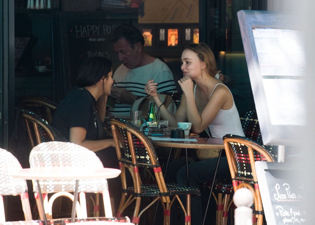 Braless Lily-Rose Depp Meets Leila Bekhti in Paris (39 Photos)