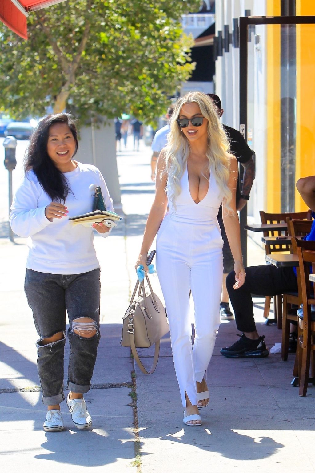 Lindsey Pelas Turns Heads on Her Way to Lunch with a Friend on Melrose Ave (32 Photos)