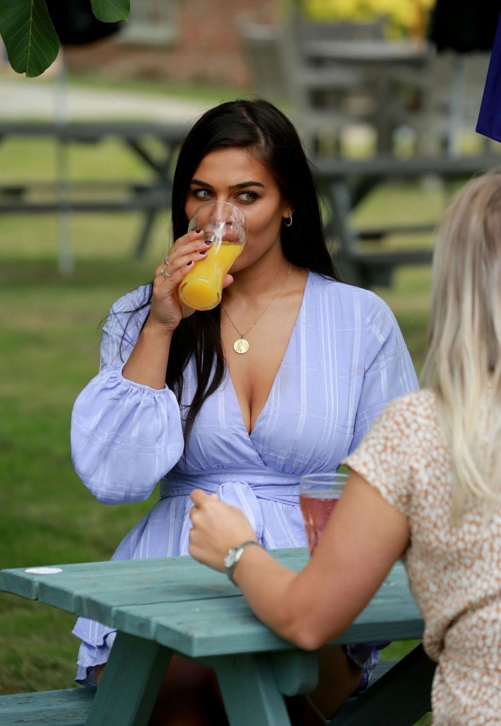 Busty Lydia Clyma Enjoys a Drink at the Pub in Portsmouth (23 Photos)