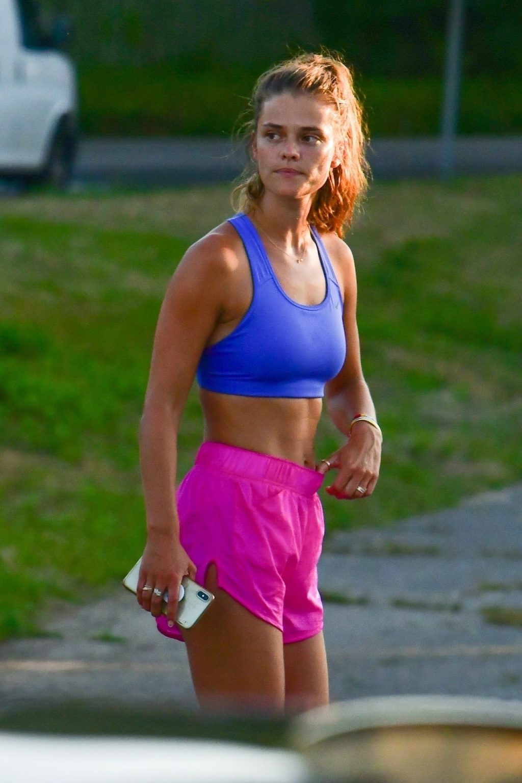 Nina Agdal &amp; Jack Brinkley-Cook Chat After Their Work Out (Photos)