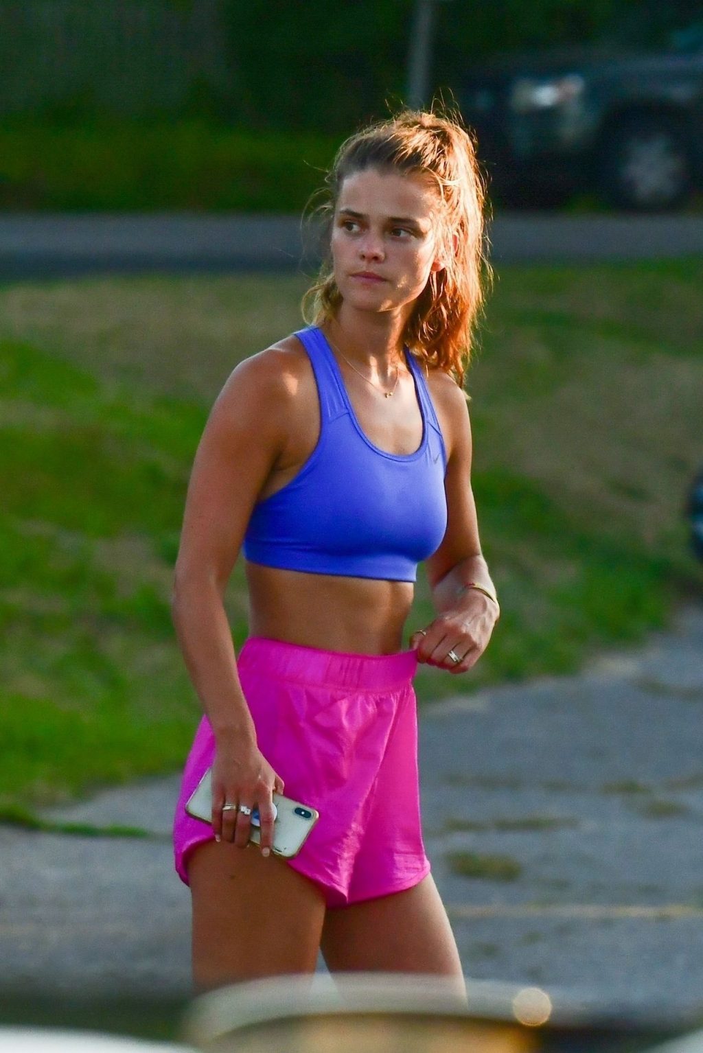 Nina Agdal &amp; Jack Brinkley-Cook Chat After Their Work Out (Photos)