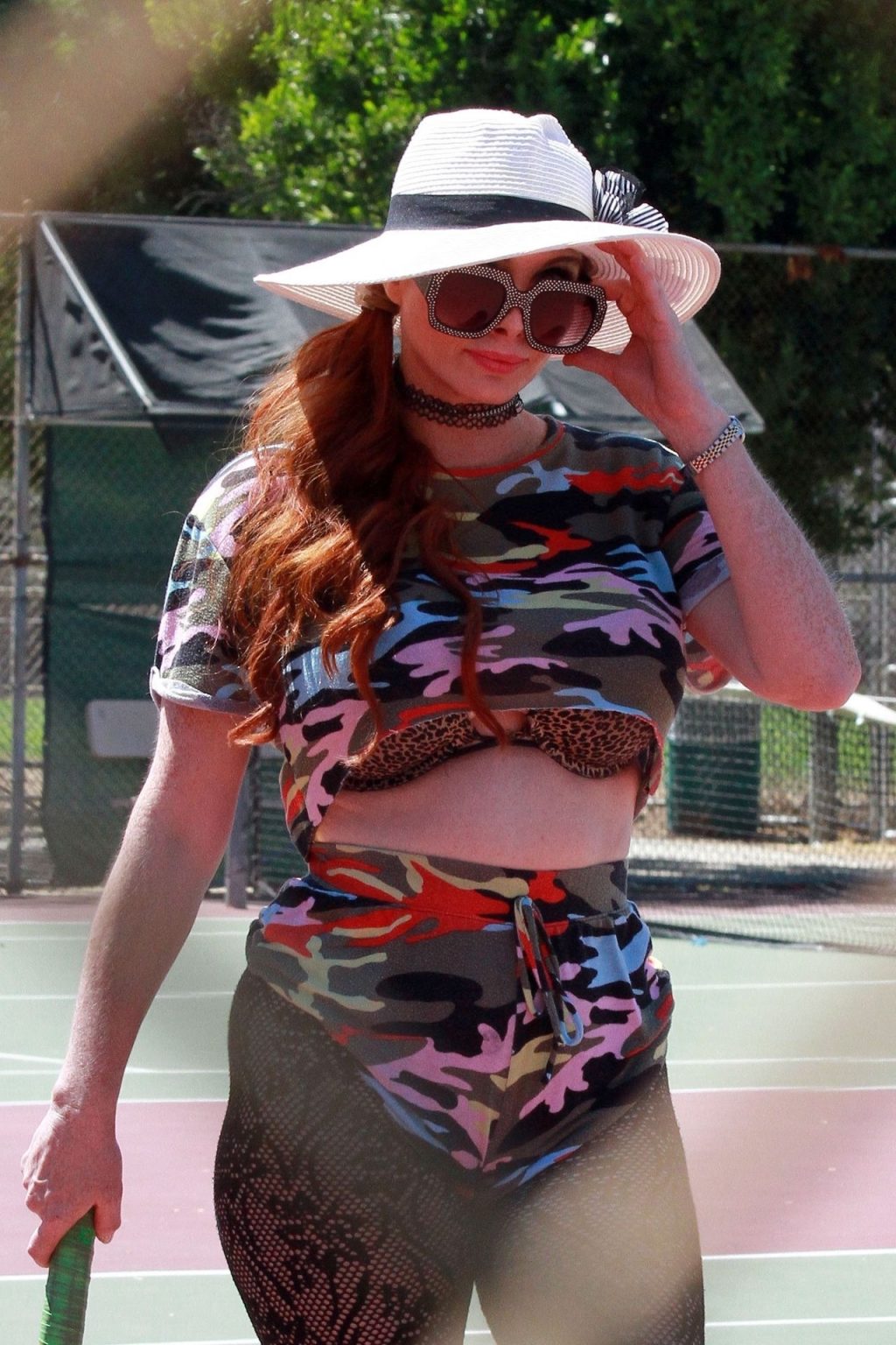 Busty Phoebe Price Is Seen Having a Lesson with Her Tennis Coach (46 Photos)