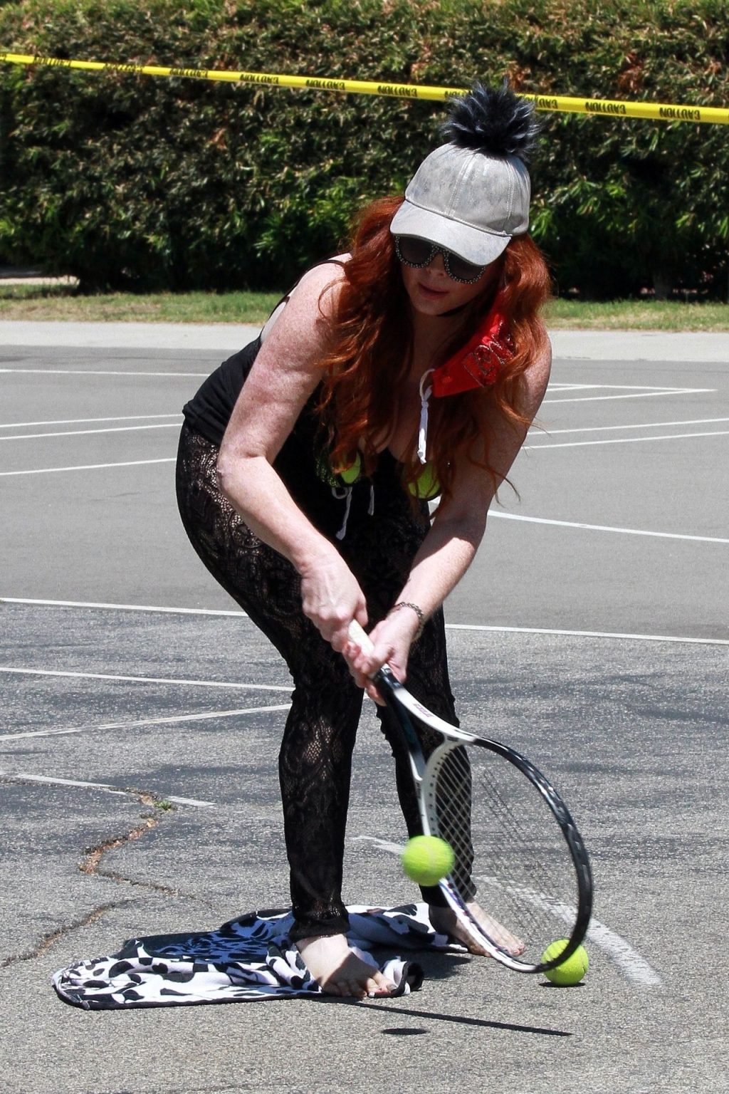 Phoebe Price Poses for Cameras Ahead of a Tennis Match (62 Photos)