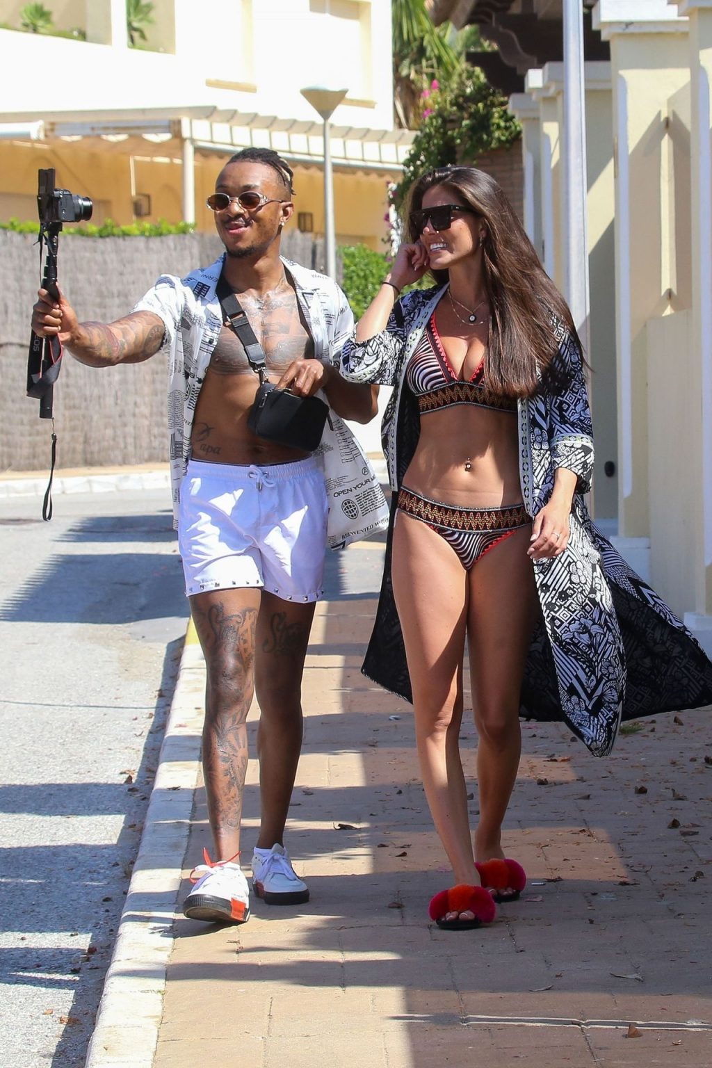 Rebecca Gormley &amp; Biggs Chris Take a Few Selfie Shots While on Holiday in Marbella (48 Photos)