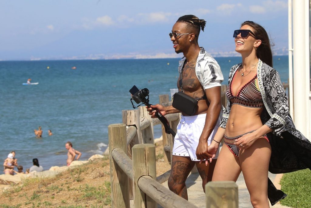 Rebecca Gormley &amp; Biggs Chris Take a Few Selfie Shots While on Holiday in Marbella (48 Photos)