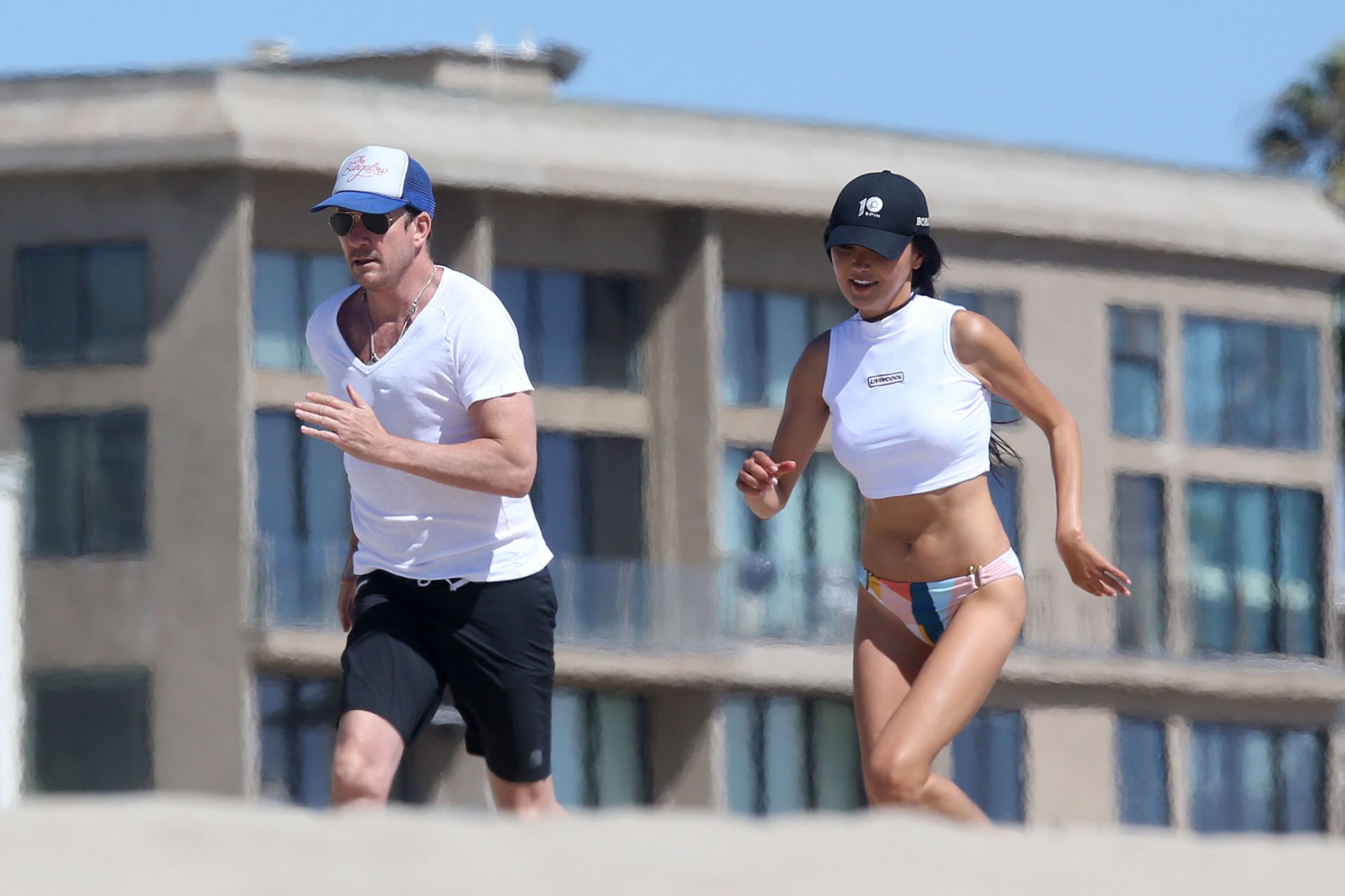 Dylan McDermott Enjoys A Beach Day With Soo Yeon Lee In Los Angeles (33 Pho...