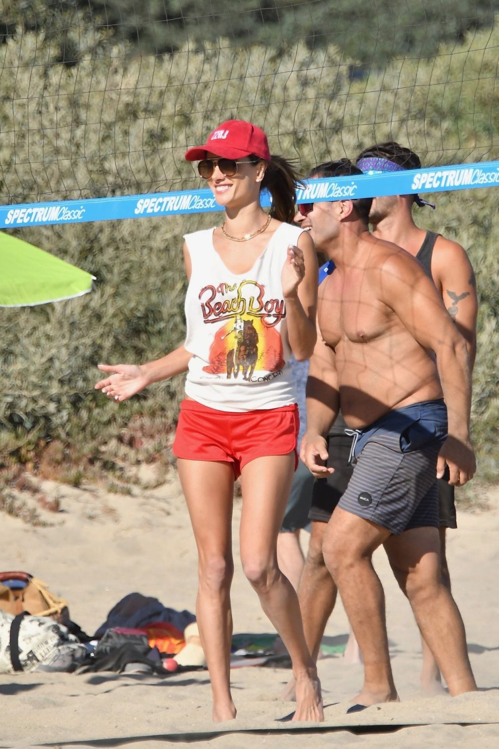 Alessandra Ambrosio Rocks a Red Bikini as She Plays Volleyball with Friends (84 Photos)