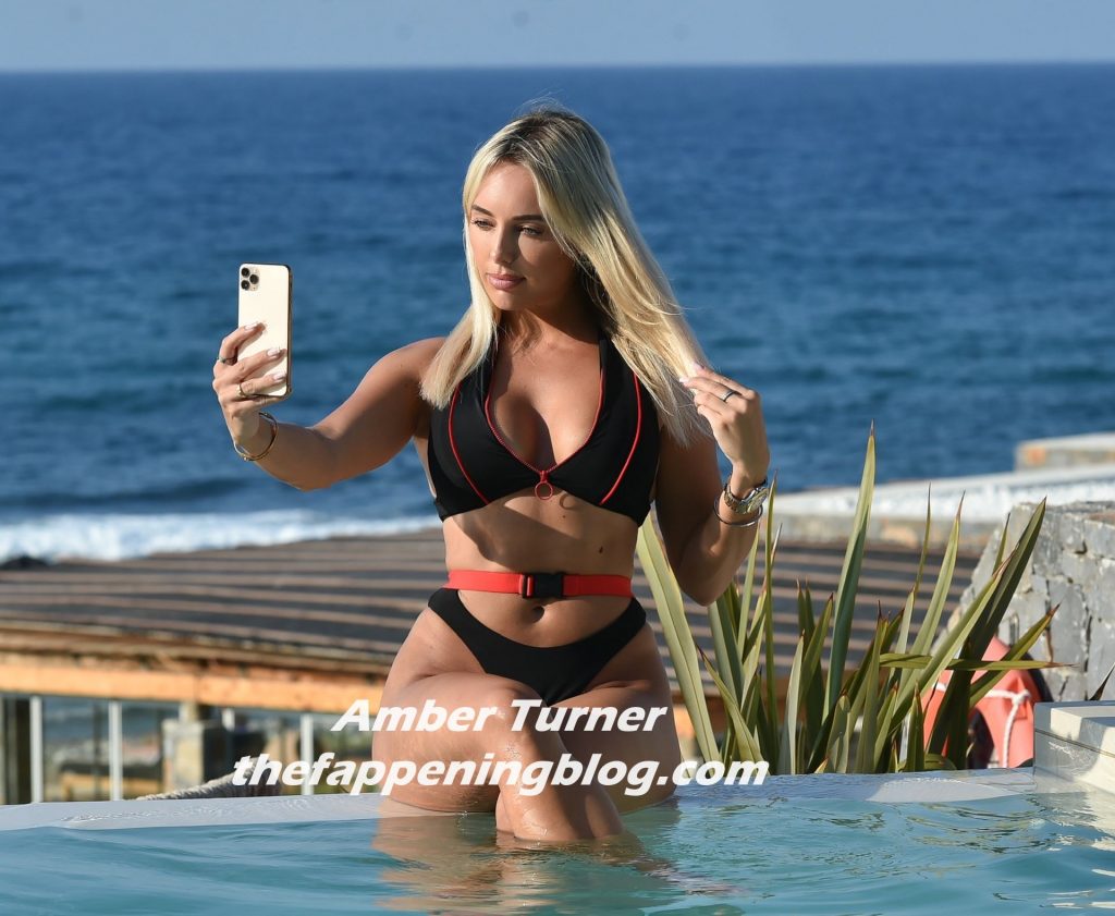 Amber Turner Takes Selfies and Enjoys the Sun by the Pool in Greece (15 Photos)