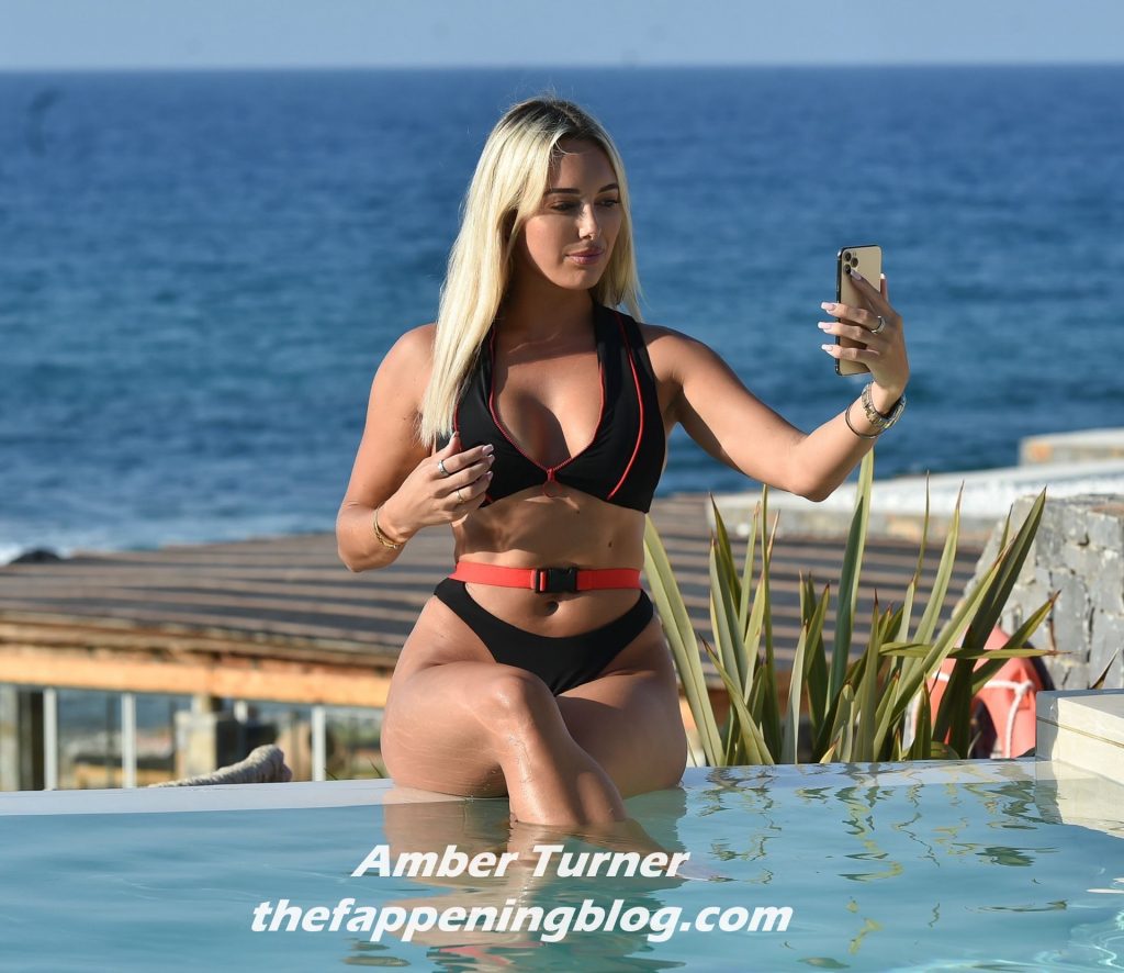 Amber Turner Takes Selfies and Enjoys the Sun by the Pool in Greece (15 Photos)