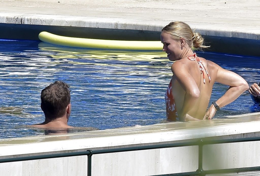 Caroline Wozniacki &amp; David Lee Enjoy a Dip in the Pool While on Vacation in Portofino (38 Photos)
