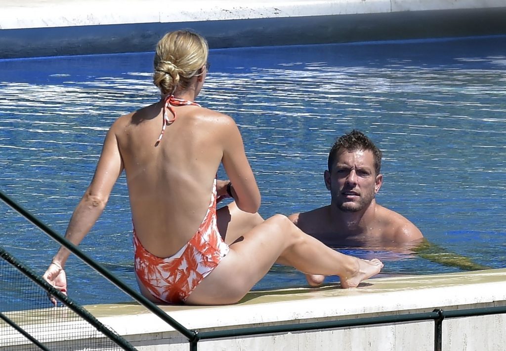 Caroline Wozniacki &amp; David Lee Enjoy a Dip in the Pool While on Vacation in Portofino (38 Photos)