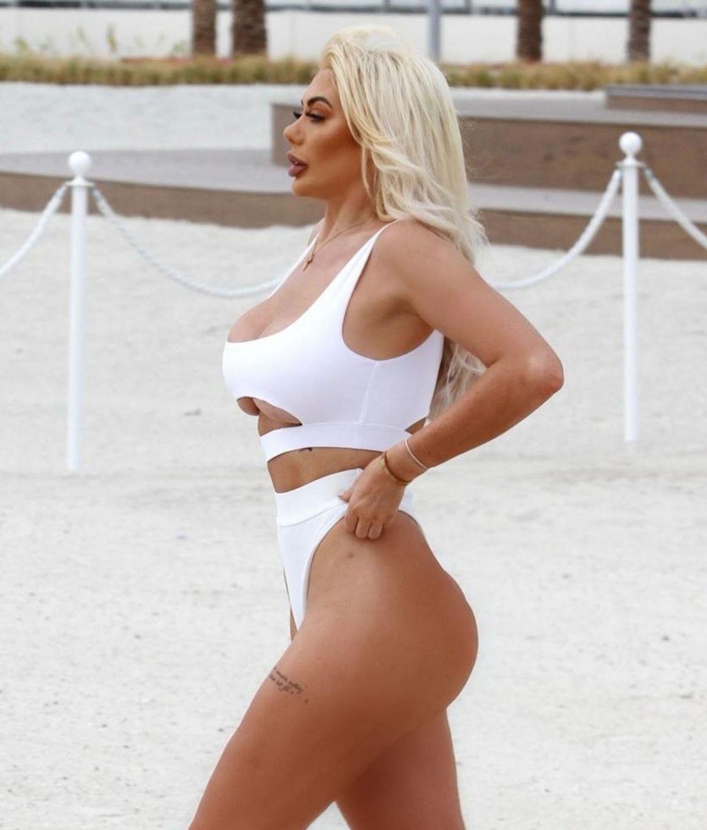 Chloe Ferry Shows Off All Her Voluptuous Curves in Ibiza (11 Photos)