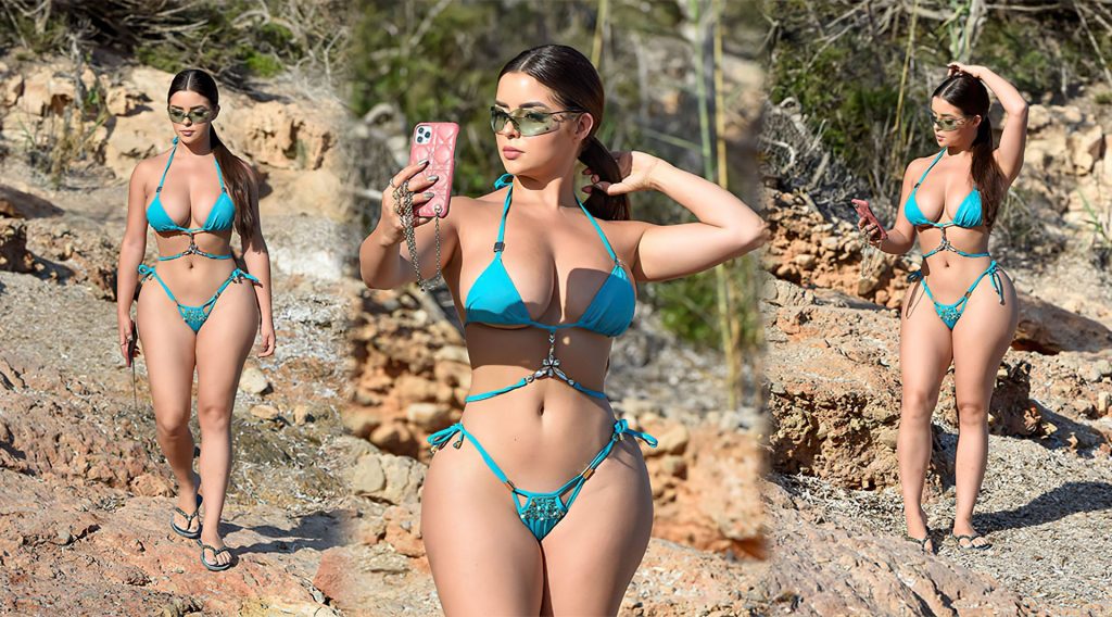 Demi Rose Shows Off Her Curves in Ibiza (14 Photos)