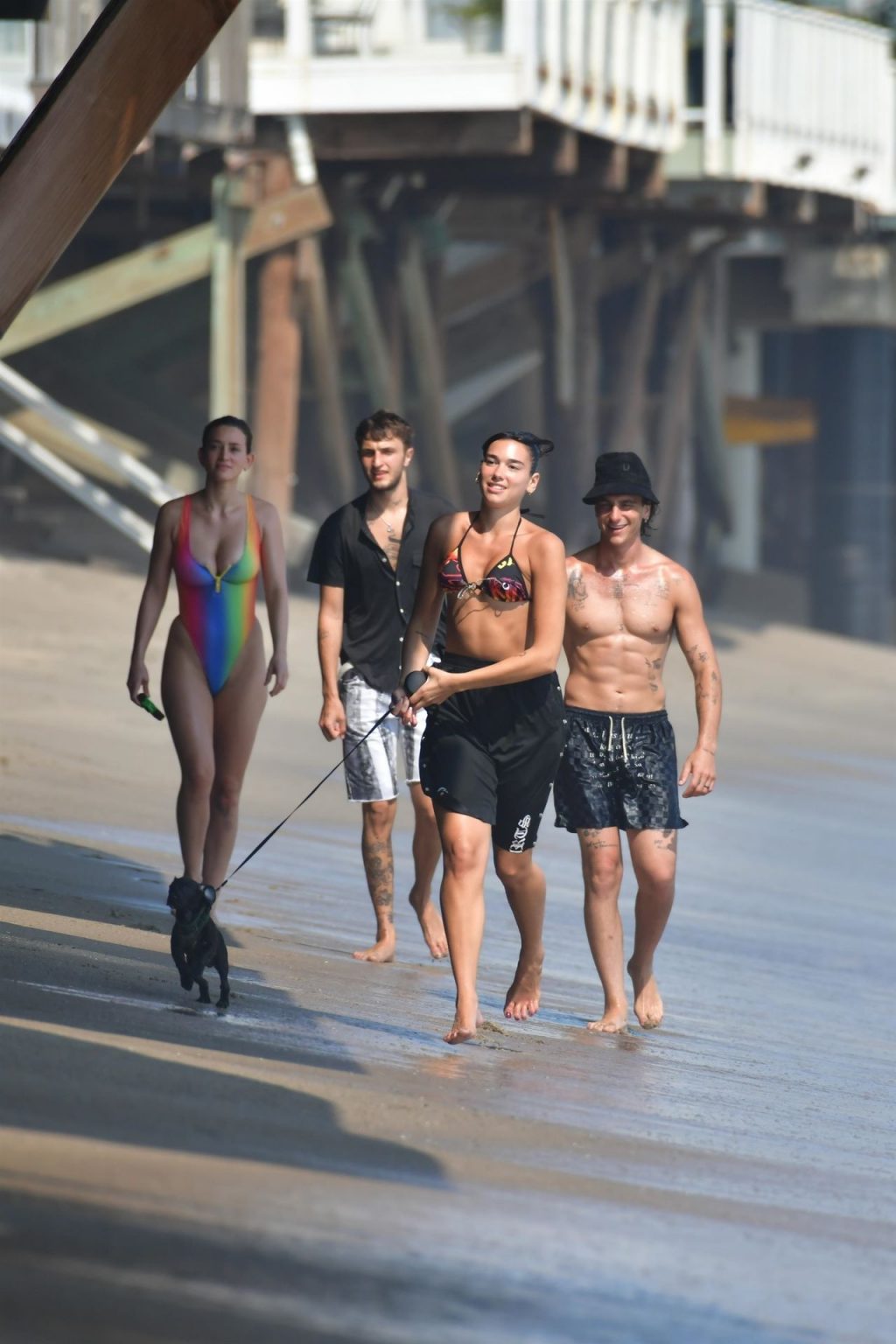 Dua Lipa Enjoys a Day with Her Boyfriend on the Beach (95 Photos)