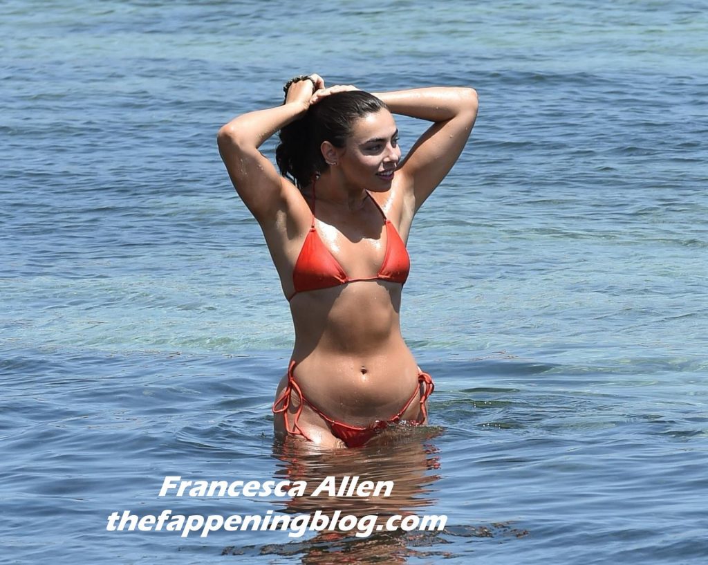 Francesca Allen Enjoys a Day on the Beach (12 Photos)