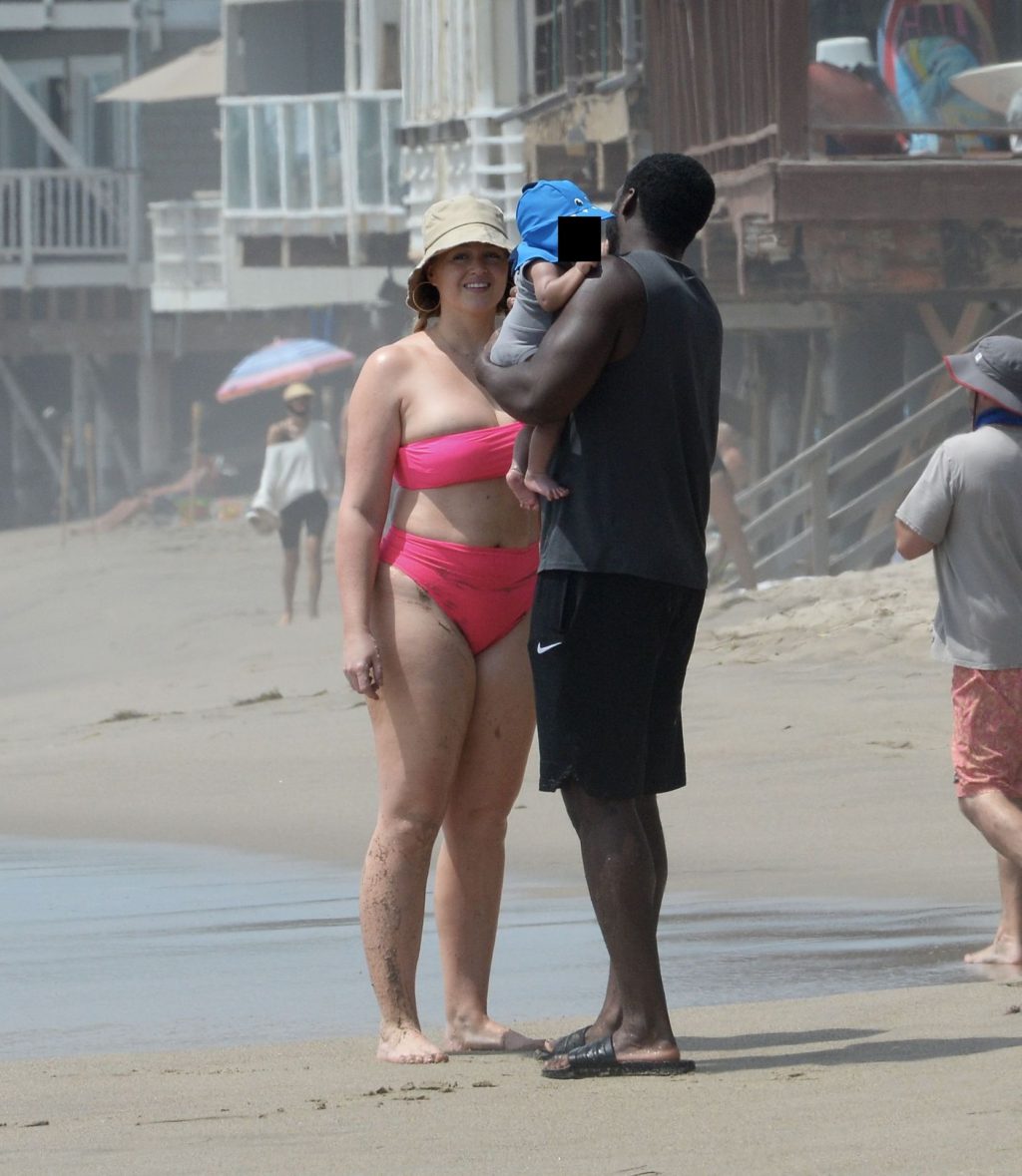 Iskra Lawrence Hits the Beach in a Hot Pink Bikini in LA (77 Photos)