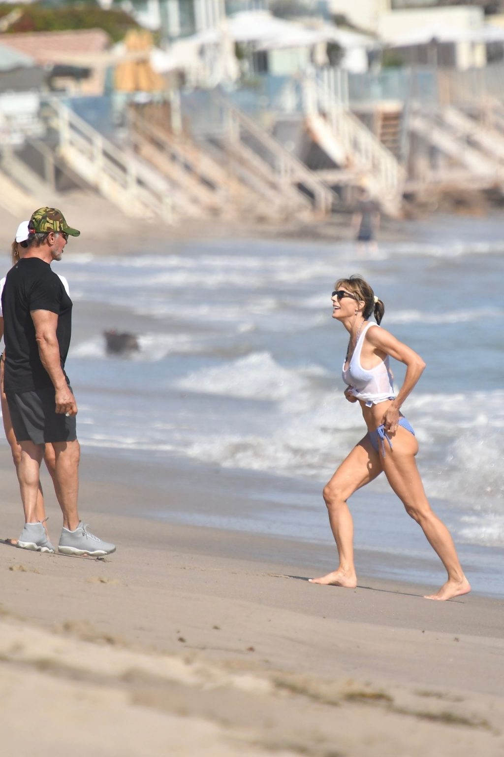 Jennifer Flavin, Sophia, Sistine &amp; Scarlett Stallone Enjoy a Day on the Beach (113 Photos)