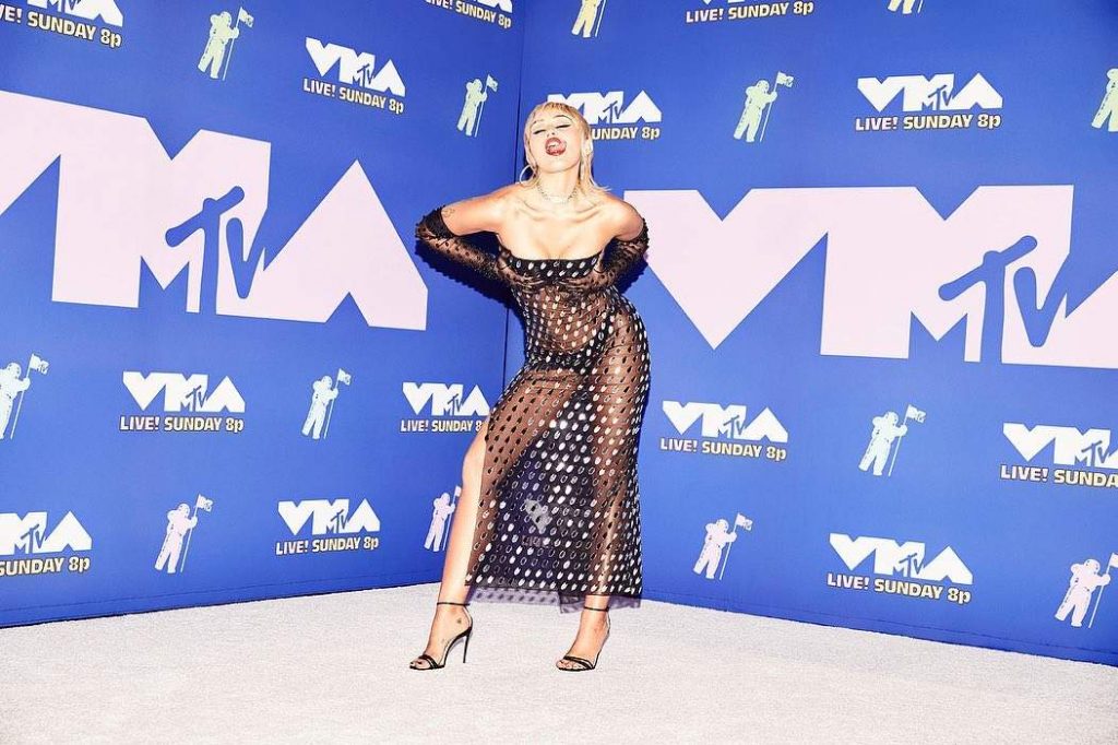 Miley Cyrus Swings on a Giant Disco Globe in a Very Risque Outfit at the MTV VMAs (52 Photos + Video)