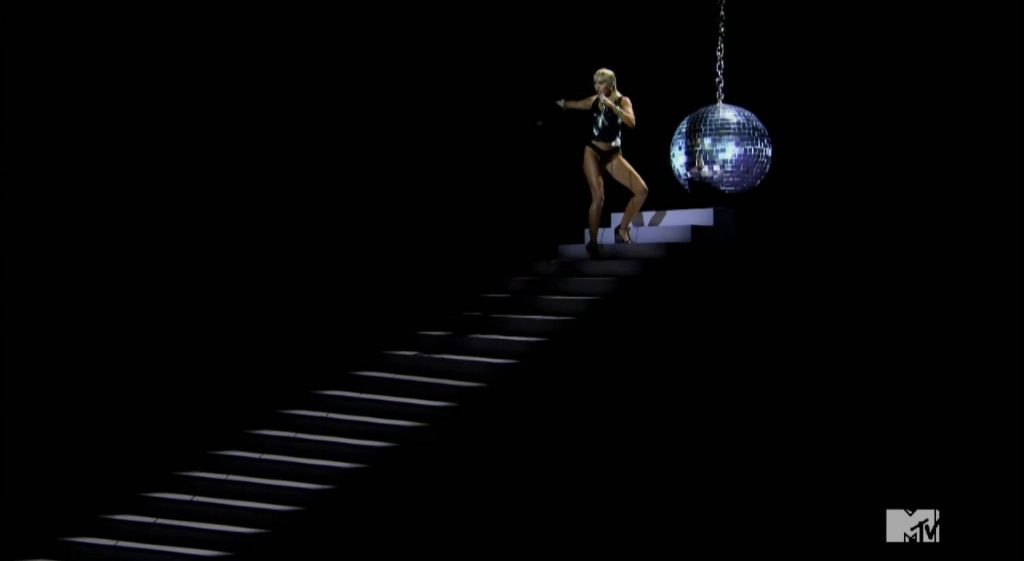 Miley Cyrus Swings on a Giant Disco Globe in a Very Risque Outfit at the MTV VMAs (52 Photos + Video)