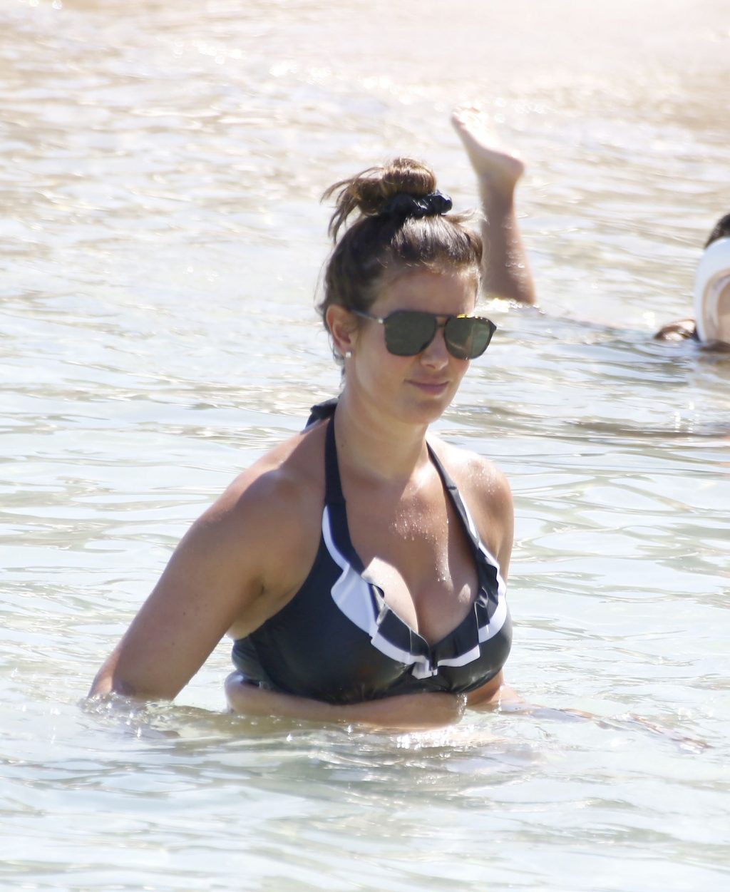 Sexy Rebekah Vardy is Seen on a Beach in Ibiza (78 Photos)