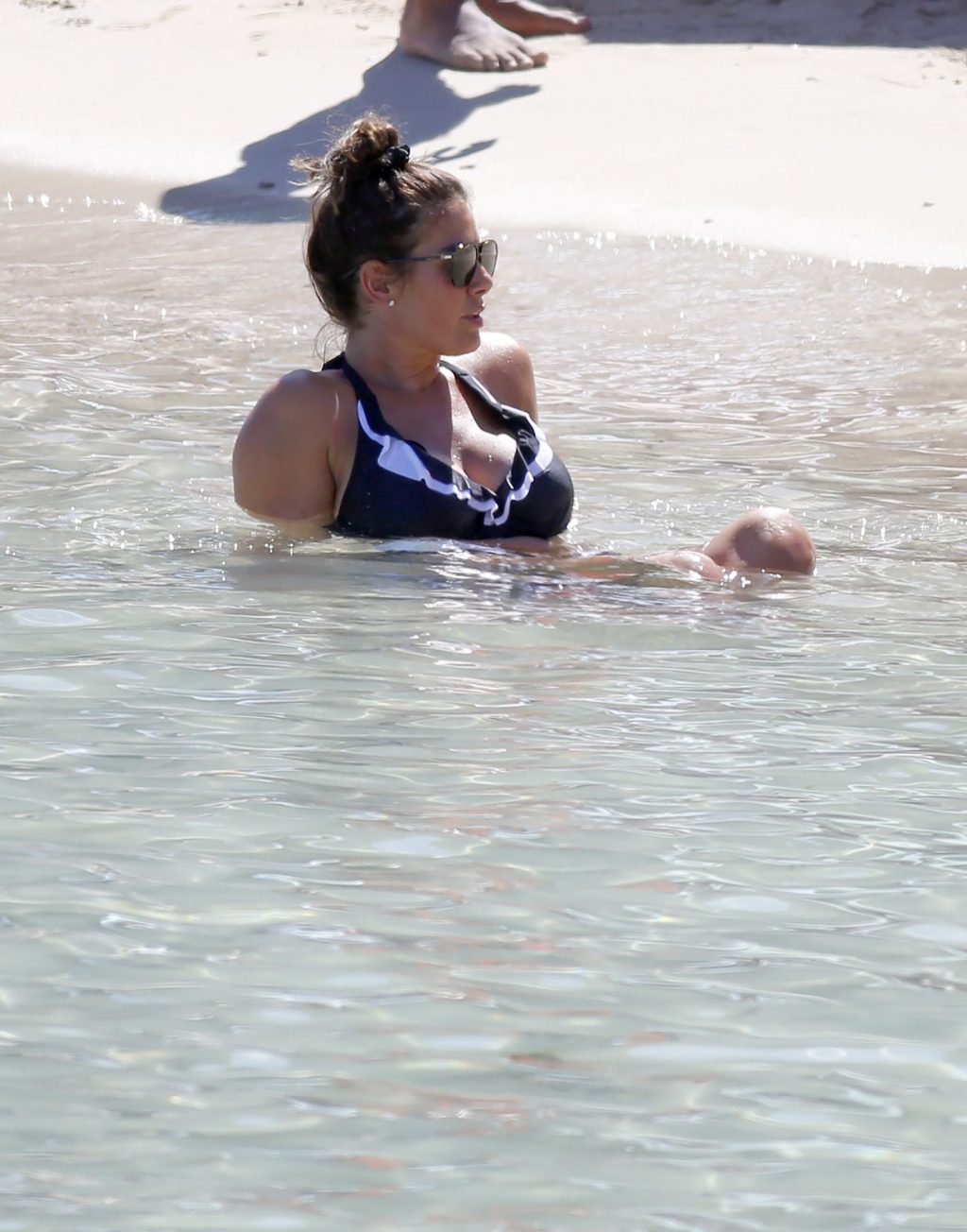 Sexy Rebekah Vardy is Seen on a Beach in Ibiza (78 Photos)