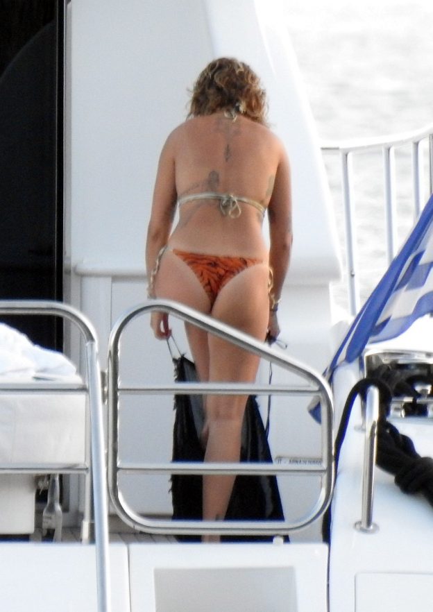 Rita Ora Is Seen In A Bikini While On A Yacht In Corfu 60 Photos Thefappening 