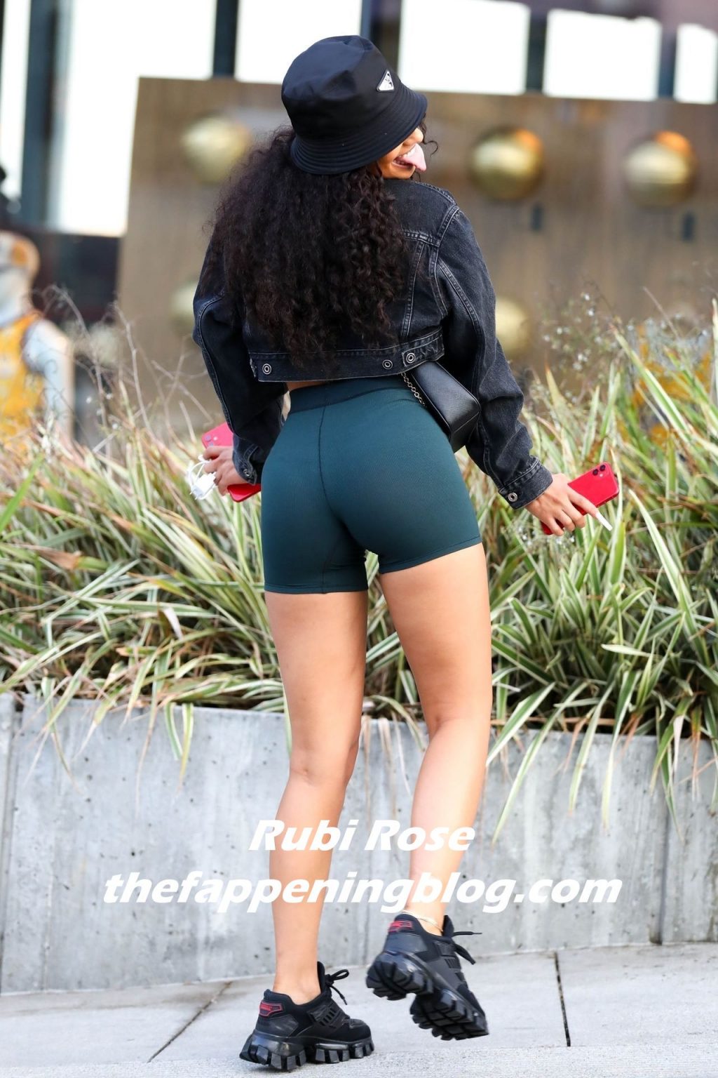 Rubi Rose Shows Off Her Sexy Butt Walking Down Sunset Blvd in Hollywood (18 Photos)