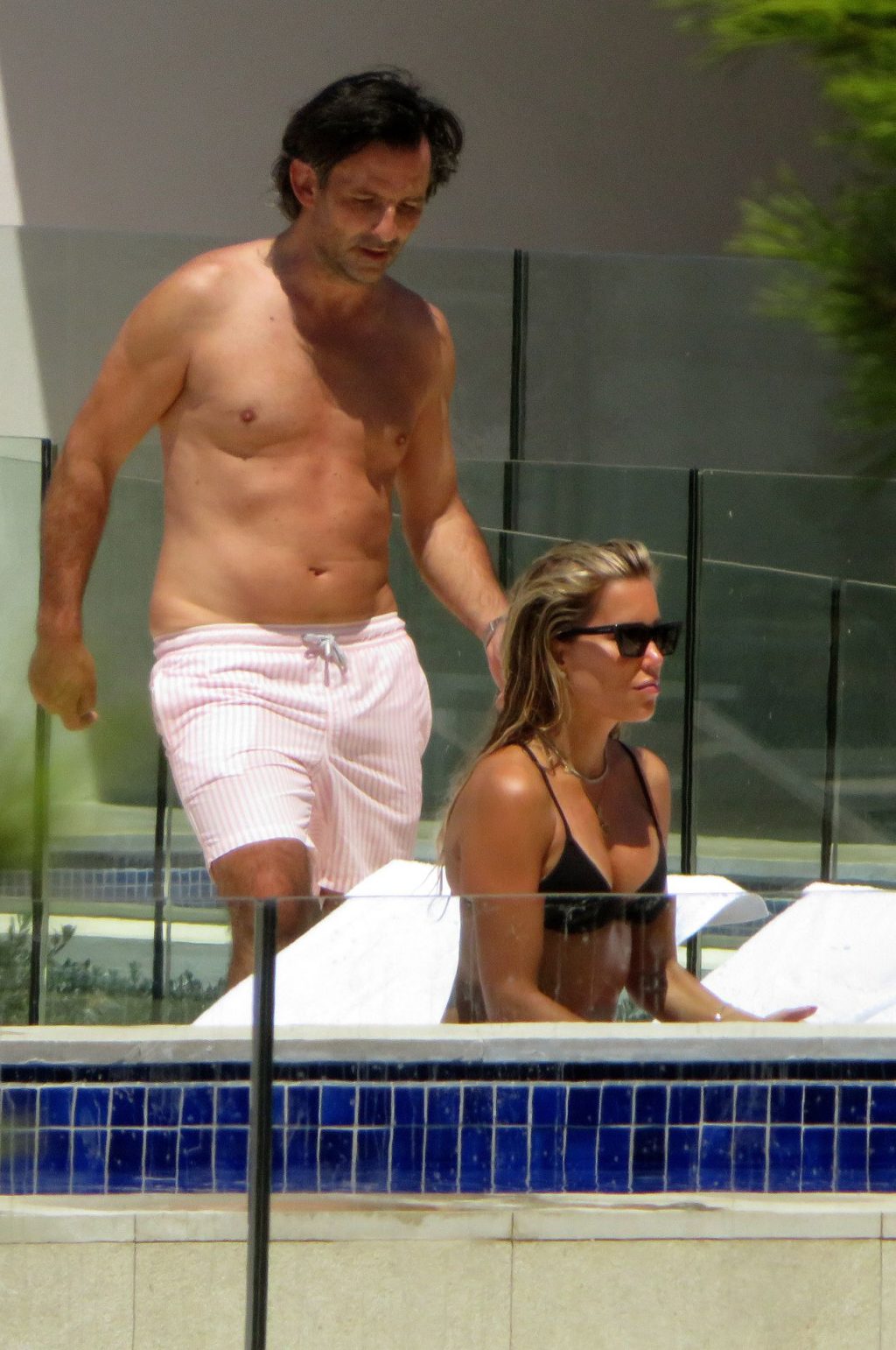 Sylvie Meis &amp; Niclas Castello Spend the Day at the Pool in Mallorca (22 Photos)